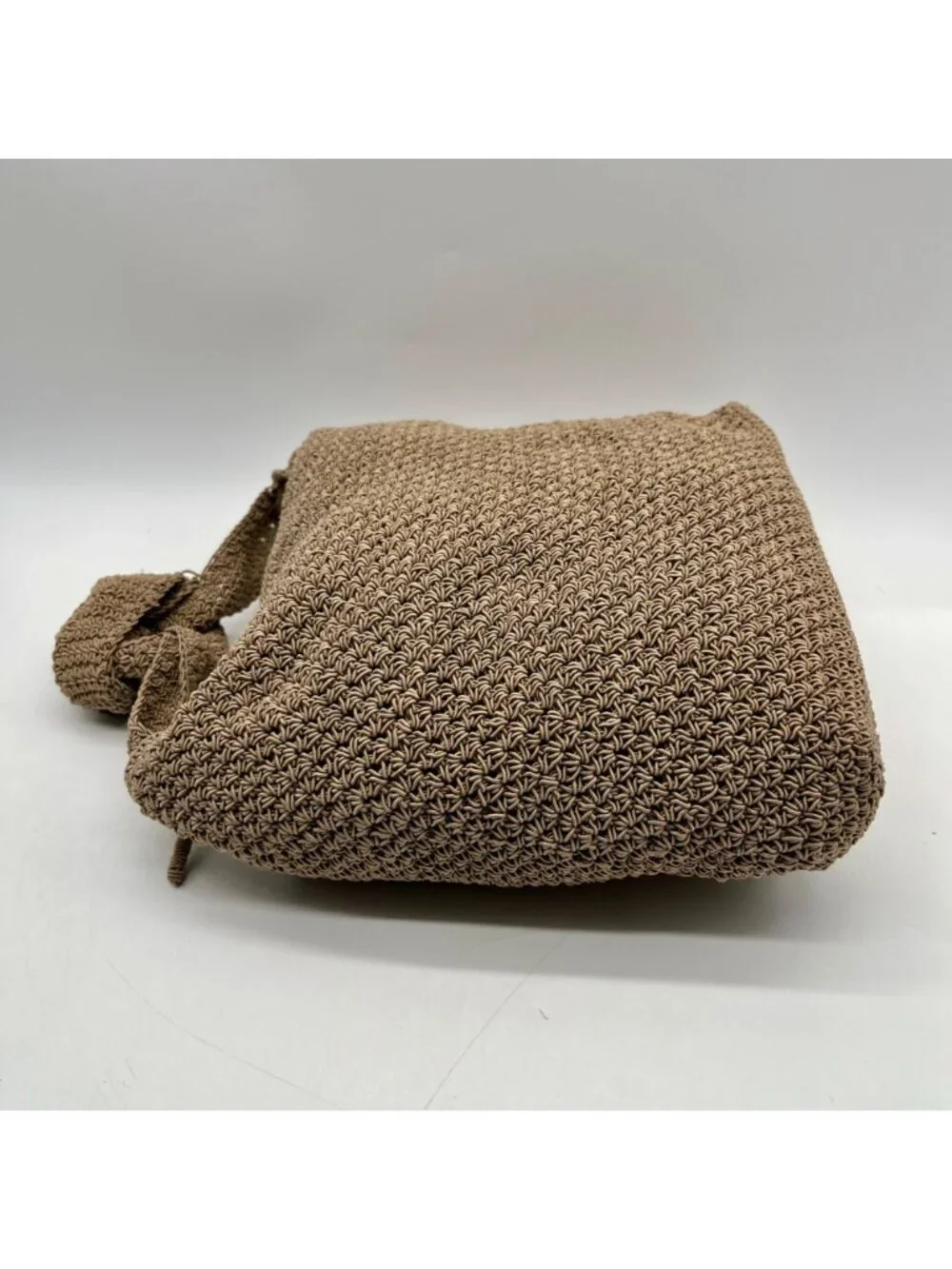 Unbranded Tan Wove Fabric Hobo Bag